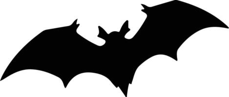 Fruta murciélago negro silueta vector
