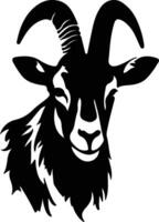 goat black silhouette vector