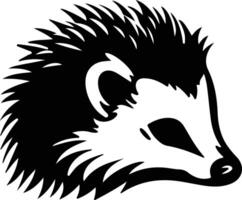 hedgehog black silhouette vector