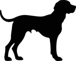 hound black silhouette vector