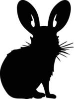 jerboa black silhouette vector