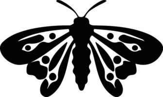 jumping bean moth black silhouette vector