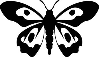 jumping bean moth black silhouette vector