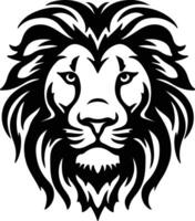 lion black silhouette vector