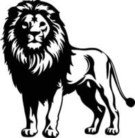 lion black silhouette vector