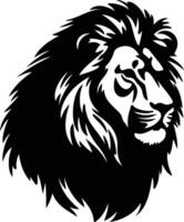 lion black silhouette vector