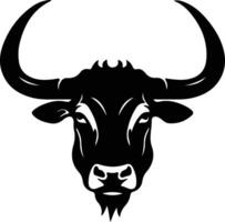 longhorn black silhouette vector