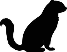 mammal black silhouette vector