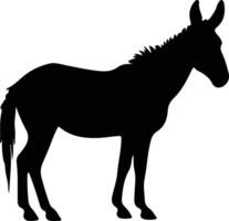 onager black silhouette vector