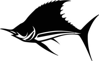 sailfish  black silhouette vector