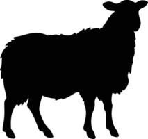 sheep  black silhouette vector