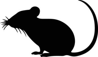 shrew  black silhouette vector