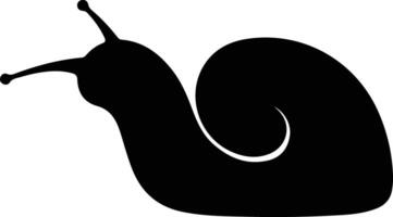 slug black silhouette vector