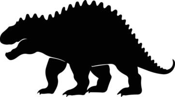 Trachodon  black silhouette vector