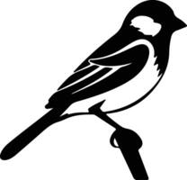 tree sparrow black silhouette vector