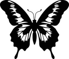 Queen Alexandras birdwing  black silhouette vector