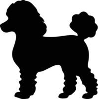 poodle  black silhouette vector