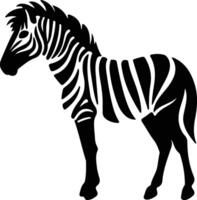 quagga  black silhouette vector