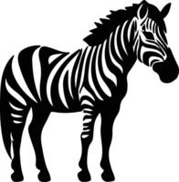 quagga  black silhouette vector