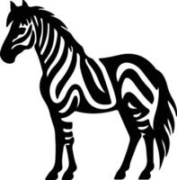 quagga  black silhouette vector