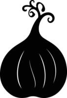 gourd  black silhouette vector