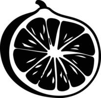 grapefruit  black silhouette vector