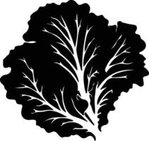 iceberg lettuce black silhouette vector