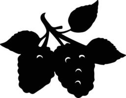 marionberry  black silhouette vector