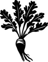 parsnip  black silhouette vector