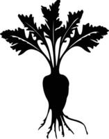 parsnip  black silhouette vector