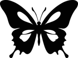 Ulysses butterfly  black silhouette vector