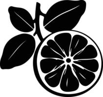 pomelo  black silhouette vector