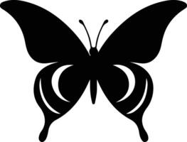 Ulysses butterfly  black silhouette vector