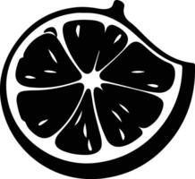 pomelo negro silueta vector