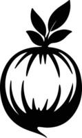 rutabaga  black silhouette vector