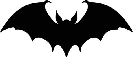 vampire bat  black silhouette vector