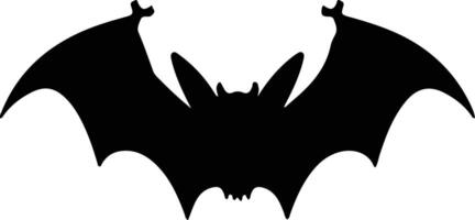 vampire bat  black silhouette vector