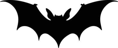 vampire bat  black silhouette vector