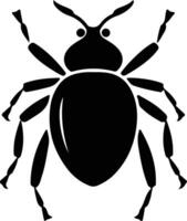 waterbug  black silhouette vector