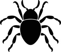 waterbug  black silhouette vector