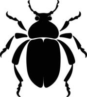 weevil  black silhouette vector