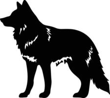 wolf  black silhouette vector