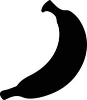 banana  black silhouette vector