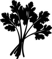 celery  black silhouette vector