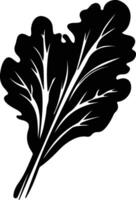 chard  black silhouette vector