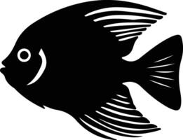 discus  black silhouette vector