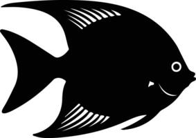 discus  black silhouette vector