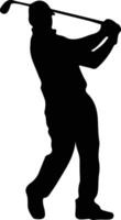 golf  black silhouette vector