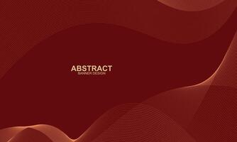 Modern gold wavy lines background. vector