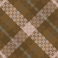 Tartan plaid pattern with texture and warm color. vector